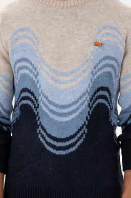 Erkek Regular Fit Bisiklet Yaka Lacivert Kazak