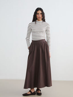 Beli Lastikli Keten Kar???ml? Klo? Etek