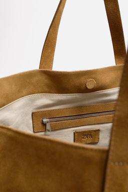 LEATHER SHOPPER BAG - LIMITED EDITION - Zara фото 6
