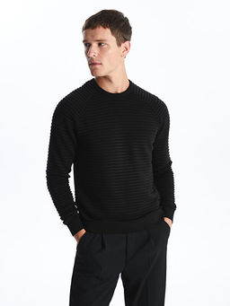 Bisiklet Yaka Erkek Triko Kazak