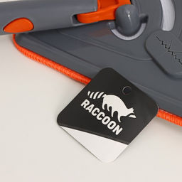 Щётка для окон Raccoon, фигурная, телескопическая стальная ручка 80(125) см, водосгон силикон 26 см, насадка из микрофибры 2617.5 см  фото 9