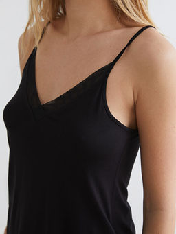 V Yaka Ask?l? Kad?n ?ortlu Pijama Tak?m?