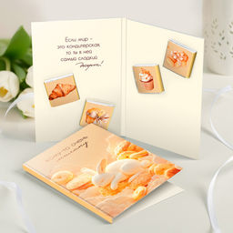 Открытка 4 шоколадки "Кому-то очень милому (зайка)"