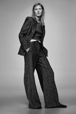 ZW COLLECTION WOOL BLEND TROUSERS - Zara фото 11