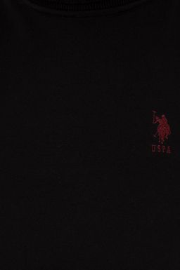 U. S. Polo Assn Мужской черный базовый свитер - U.s. polo assn фото 6