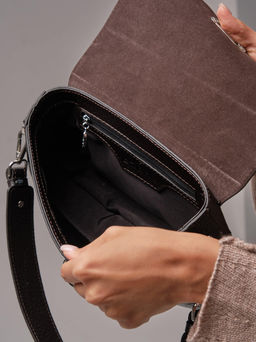 Сумка кросс-боди Azaro 31049 темно-коричневый соло