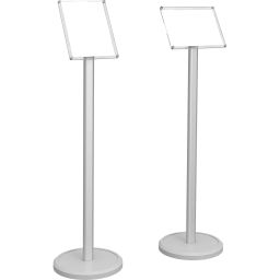 Стойка информационная напольная Attache с акриловой рамкой А4 серая