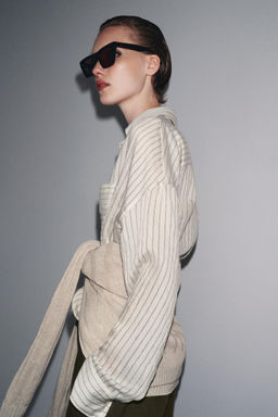 ZW COLLECTION STRIPED SHIRT - Zara фото 13