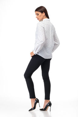 Рубашка ANELLI 738 белый с синим принтом  фото 4