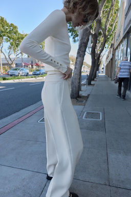 HIGH-WAIST STRAIGHT TROUSERS - Zara фото 7