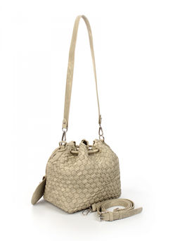 LACCOMA сумка СУ038-винтаж бежевый эко кожа хлопок  фото 2