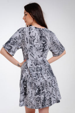 Платье женское из кулирки Бохо кобра макси