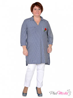 Рубашка Модель №411-A размеры 44-80 - Plusmoda фото 6