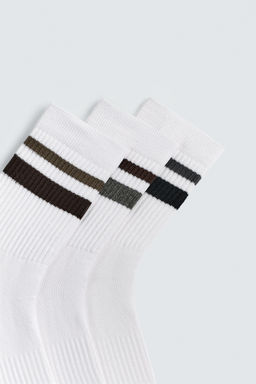 THREE-PACK OF STRIPED SOCKS