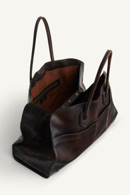 LIMITED EDITION LEATHER SHOULDER BAG - Zara фото 8