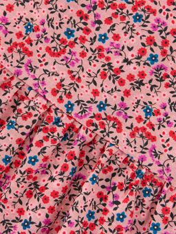 Платье с карманами детский сад UD 7680 цветы/т.розов - Mini maxi фото 6