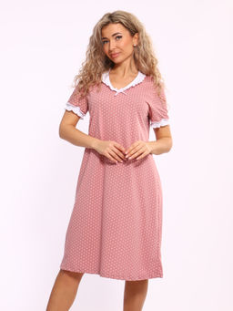 М431 Сорочка Зефирка (сухая роза) - Иванушка-трикотаж фото 8