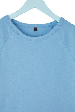 Ekru-Mavi 2li Erkek Cocuk %100 Pamuk Renk Bloklu K?sa Kol Orme T-Shirt TKDSS25TS00106 - Trendyolmilla фото 3