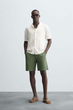 OPENWORK KNIT SHIRT
