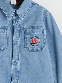 Cars Lisansl? G???s Cepli Erkek ?ocuk Jean G?mlek