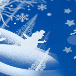 Статическая наклейка для окон и зеркал Room Decor «Зимний пейзаж лесной», 26.5×40 см