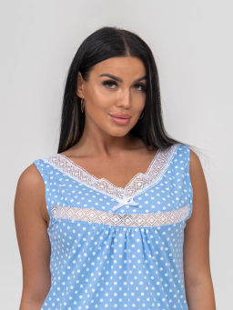 Ночная сорочка женская, цвет голубой