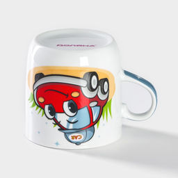 Кружка детская Доляна «Машинка», 230 мл, керамика, белая