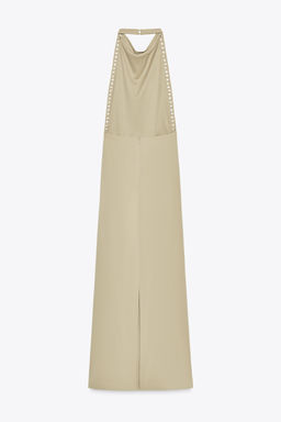 STUDDED HALTER DRESS - Zara фото 9