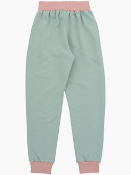 Брюки на резинке из кашкорсе для девочки UD 0855 мята/персик - Mini maxi фото 10