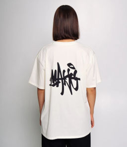 Футболка #КТ04302, кремовый