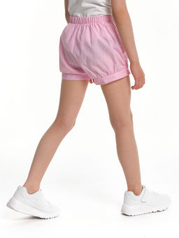 Шорты для девочки в клетку UD 6466 розовый - Mini maxi фото 2