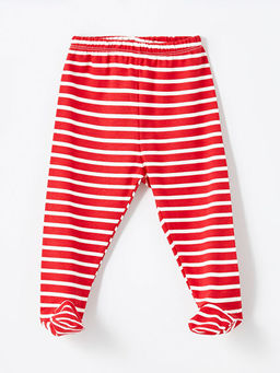 Beli Lastikli ?izgili Erkek Bebek Pantolon