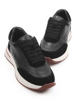 03-A9042-1 BLACK Кроссовки женские (натуральная кожа, натуральная замша)