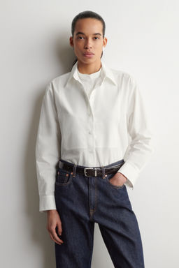 CAMISA DE ALGOD?N PIMA CON CUELLO COMBINADO - H&m фото 2