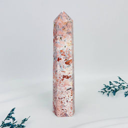 Кристалл из розового цветочного Агата