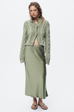SATIN MIDI SKIRT - Zara фото 29