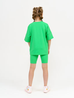 950Д Костюм с велосипедками "Зеленый"