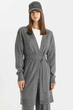 Regular Fit Basic Duz Kusakl? Uzun Triko H?rka - Defacto фото 4