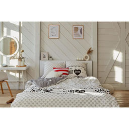 Постельное белье Этель 1.5 сп My heart 143*215 см, 150*214 см, 70*70 см -2 шт, бязь  фото 2