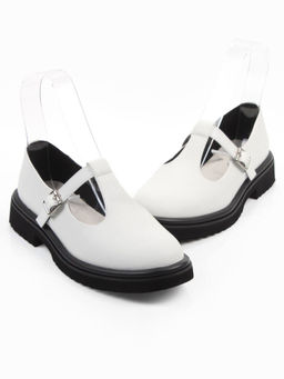 06-M47-12 WHITE Туфли женские (натуральная кожа)