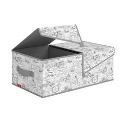 VAL VG-BOX-T2 Короб стеллажный 2-х секционный, 50*30*20 см, VINTAGE GREY, шт