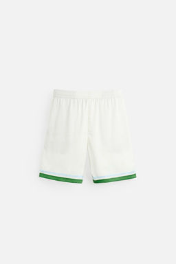 PRINTED SATIN BERMUDA SHORTS - Zara фото 16