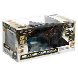 Джип металлический, 1:24, инерционный, открываются двери, капот, багажник, цвет чёрный - Автоград фото 10