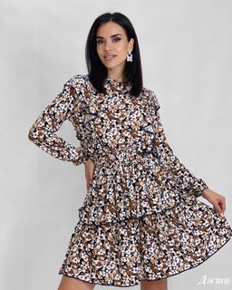 Платье Дэсти (коричневый) Турция