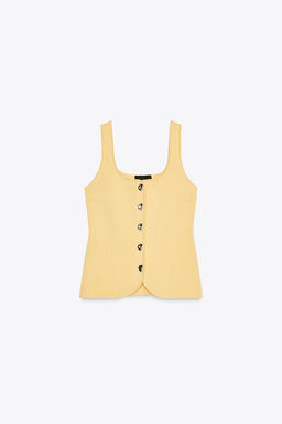 PLAIN KNIT CORSET TOP - Zara фото 6