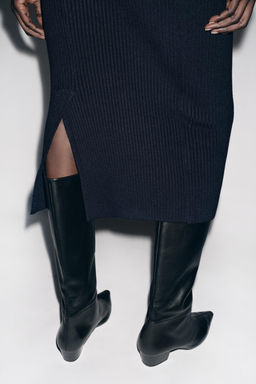 RIB KNIT MIDI SKIRT - Zara фото 3