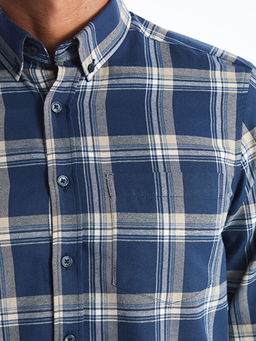 Regular Fit Uzun Kollu Ekose Erkek G?mlek