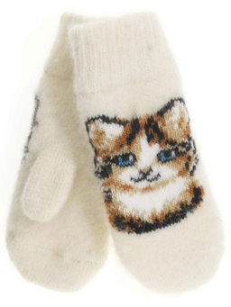 Варежки детские круговые Зимний узор 0704-3 - Рассказовские варежки фото 3