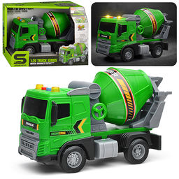 Машина "Бетономешалка" (свет, звук) в коробке
