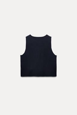 PLAIN KNIT CROP TOP - Zara фото 13